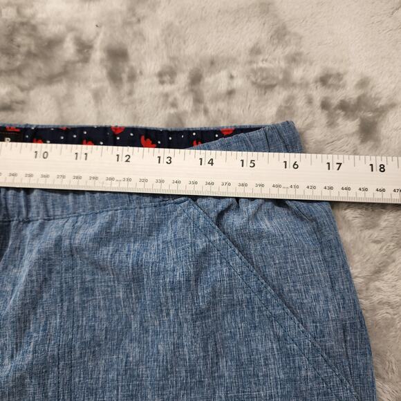 Koi Basics Pants Womens M Heathered Blue Holly 8-Pocket Stretch Cargo Scrubs - Picture 9 of 13